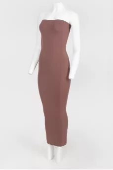 Coffee -colored dress