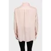 Silk shirt with patch pocket