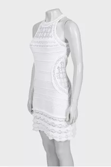 A fitted woven dress
