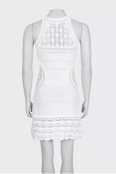 A fitted woven dress
