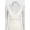 Сукня приталеного крою з широкими бретелями