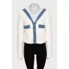 Straight cardigan with buttons