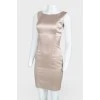 Beige reptile print dress