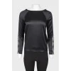 Black silk blouse