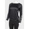 Black silk blouse