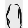 Crystal embellished choker necklace with ties