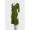 Green dress with 3/4 sleeves