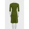 Green dress with 3/4 sleeves