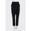 Straight-leg trousers with patch pockets