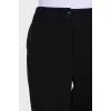 Straight-leg trousers with patch pockets