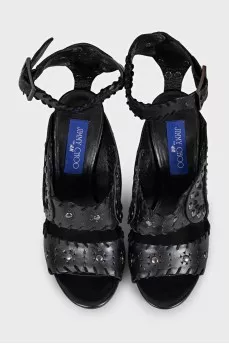 Чорні босоніжки by Jimmy Choo x H&M