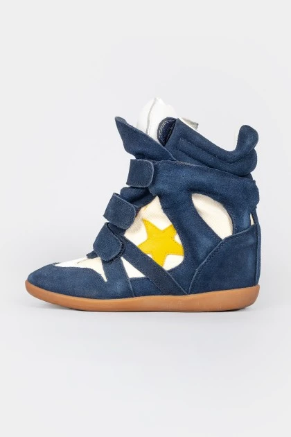 Hidden Wedge High Top Sneakers