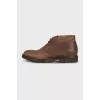 Men's brown lace-up boots