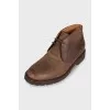 Men's brown lace-up boots
