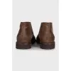 Men's brown lace-up boots