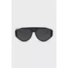 Black framed aviator sunglasses