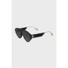 Black framed aviator sunglasses