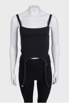 Top with decorative straps