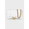 Сумка Hourglass Wallet on Chain из кожи 
