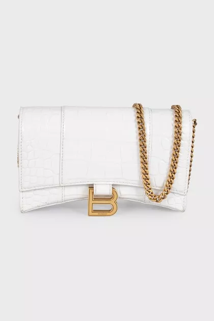 Сумка Hourglass Wallet on Chain из кожи 