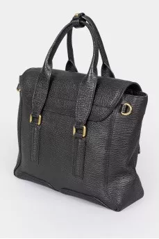 Прямоугольная кожаная сумка Pashli Medium Satchel
