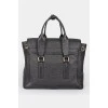 Pashli Rectangular Leather Medium Satchel