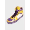 Men's high-top sneakers with decorated soles