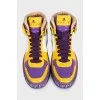 Men's high-top sneakers with decorated soles