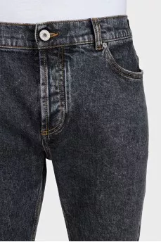 Чоловічі skinny джинси сірого кольору