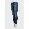 Джинсы skinny fit с эффектом потертости