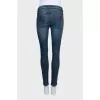 Джинсы skinny fit с эффектом потертости