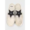 White sneakers with logo