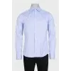 Чоловіча сорочка slim fit блакитного кольору