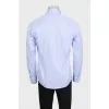 Чоловіча сорочка slim fit блакитного кольору