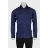 Чоловіча синя сорочка slim fit