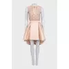 Beige dress with a decorated top