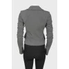Gray viscose jacket with buttons