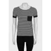 Black and white striped T-shirt