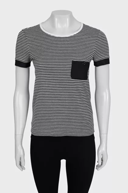 Black and white striped T-shirt