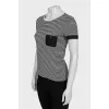 Black and white striped T-shirt