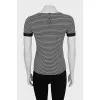Black and white striped T-shirt