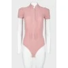 Pink buttons bodysuit