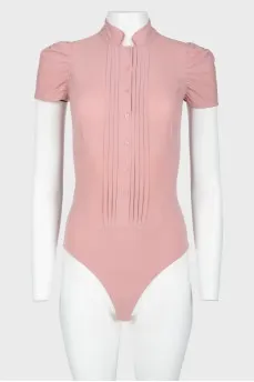 Pink buttons bodysuit