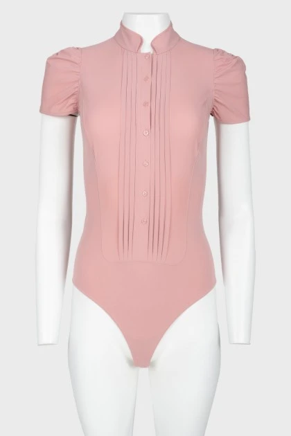 Pink buttons bodysuit
