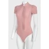 Pink buttons bodysuit