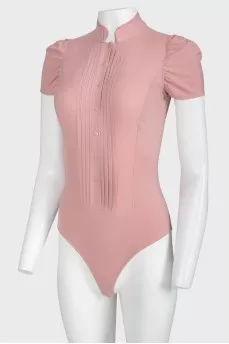 Pink buttons bodysuit