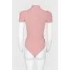 Pink buttons bodysuit