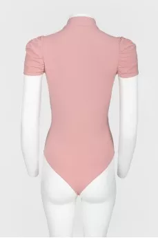 Pink buttons bodysuit