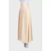 Yellow high-waisted culottes