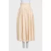 Yellow high-waisted culottes